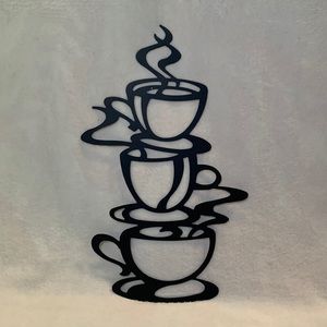 Coffee cup wall decor